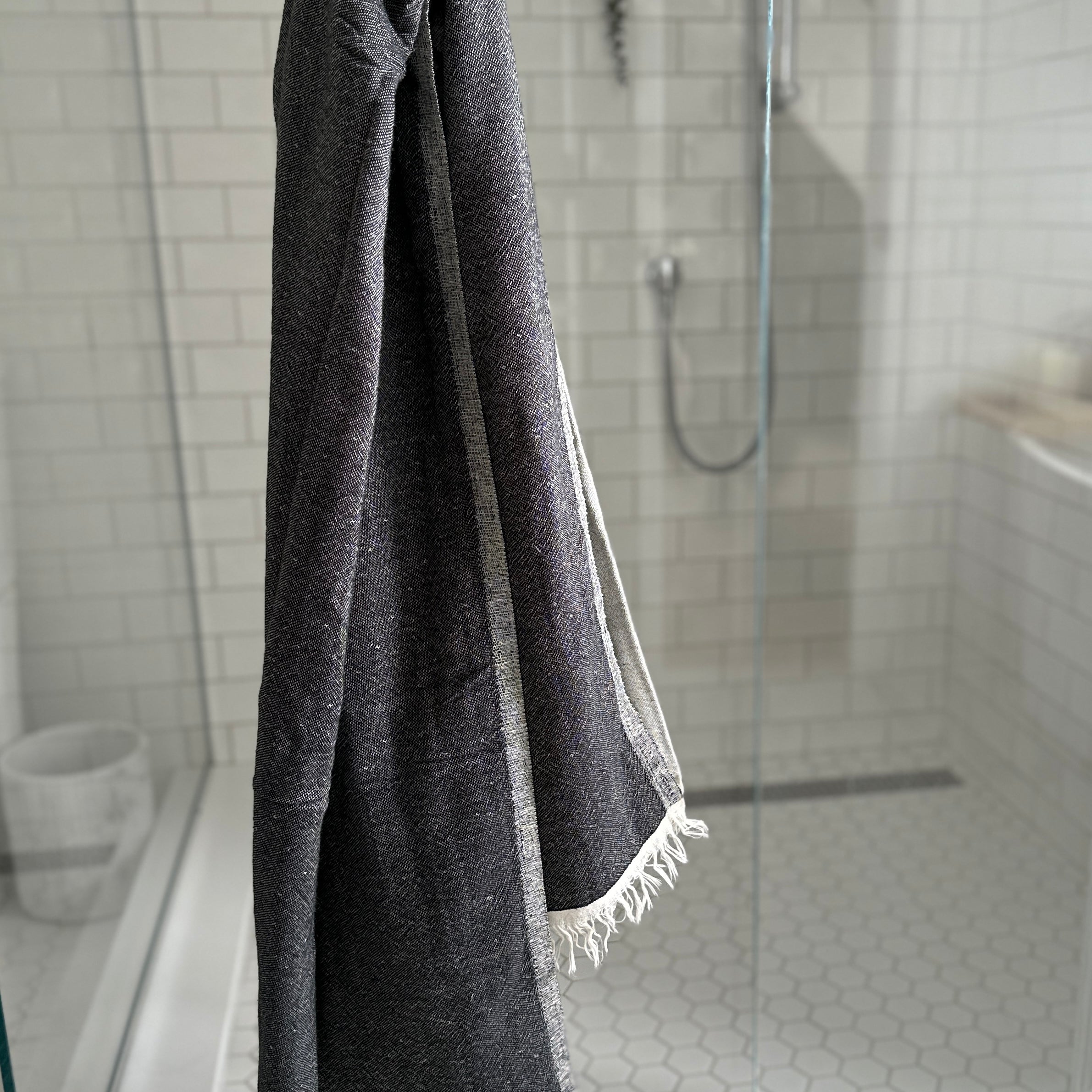 Napoli Towel is perfect after a shower