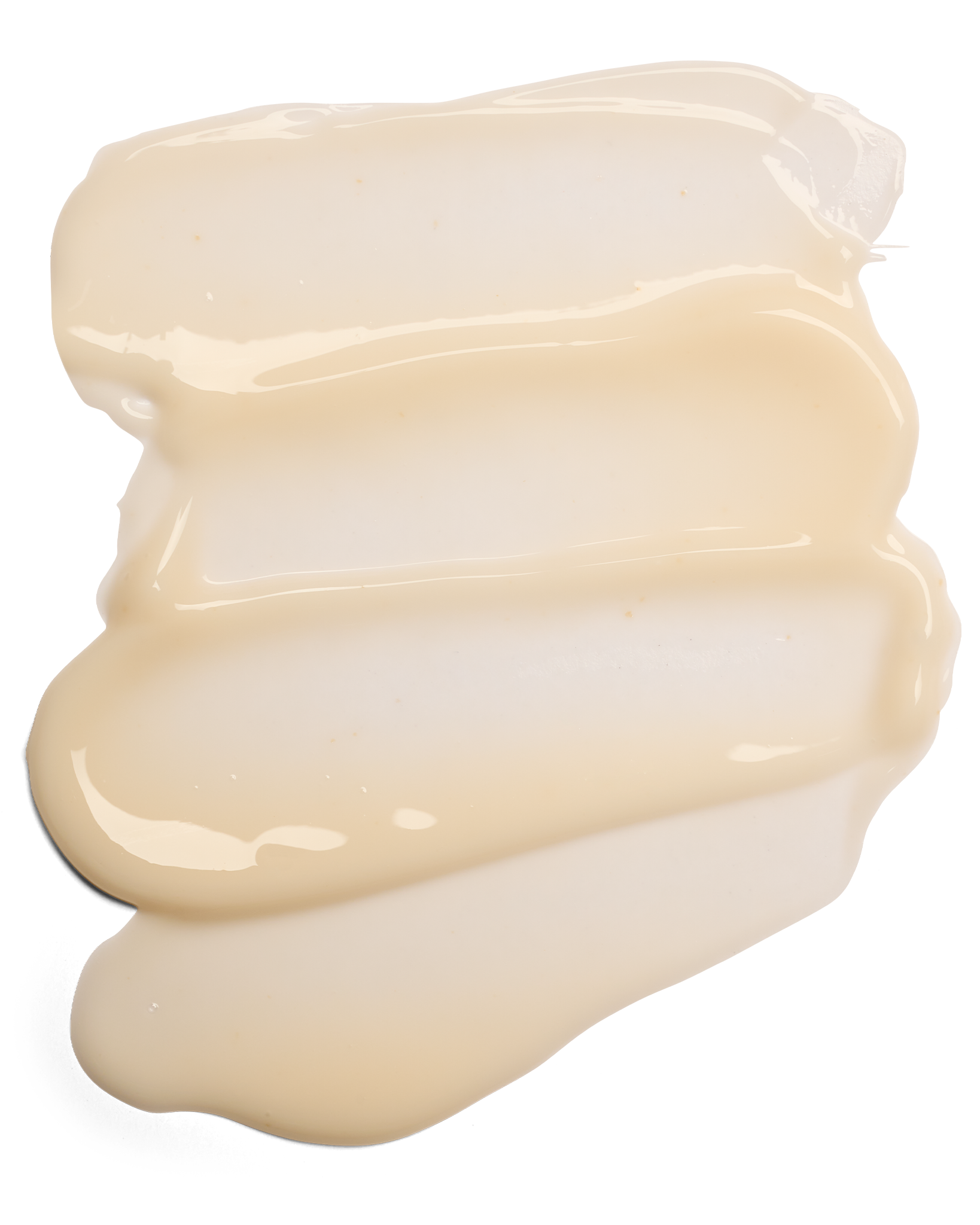 Streaks of light beige creamy Colorescience PEP UP serum on a white background