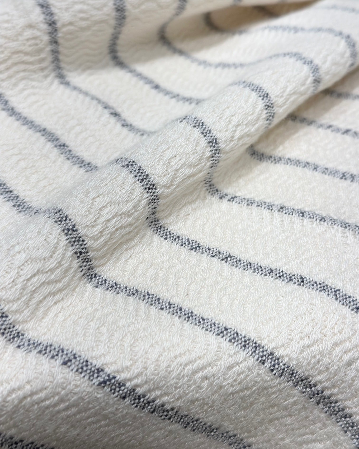 Close-up of the Rio bamboo hand towel weave